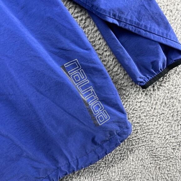 Vintage Nautica Jacket Men's Medium Blue H2000 Sailing Water Resistant Hooded - Picture 9 of 12